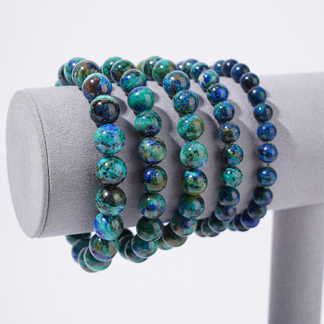 Azurite Bracelets 7mm 9mm 11mm