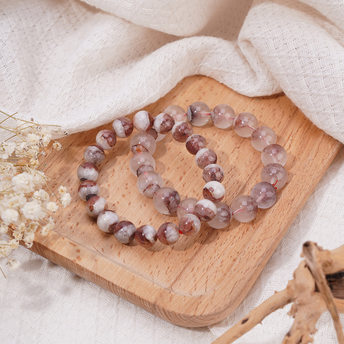 Red Phantom Quartz bracelets 7mm 9mm 11mm
