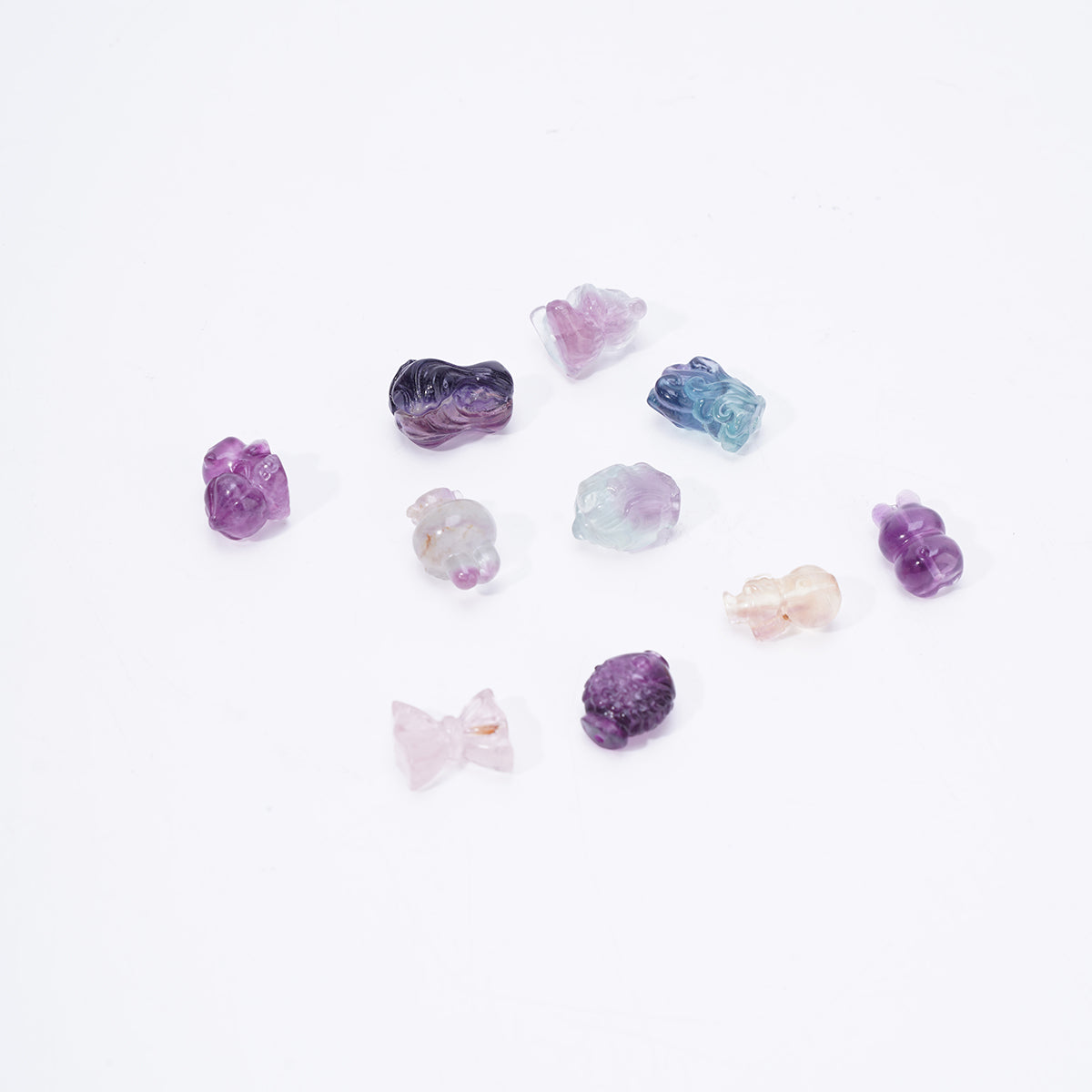 DIY Small Bracelets Fluorite Accessories Carving Charm