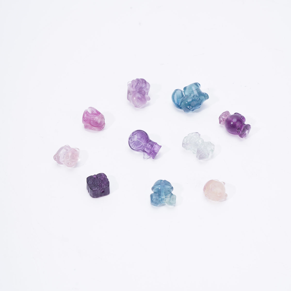 DIY Small Bracelets Fluorite Accessories Carving Charm