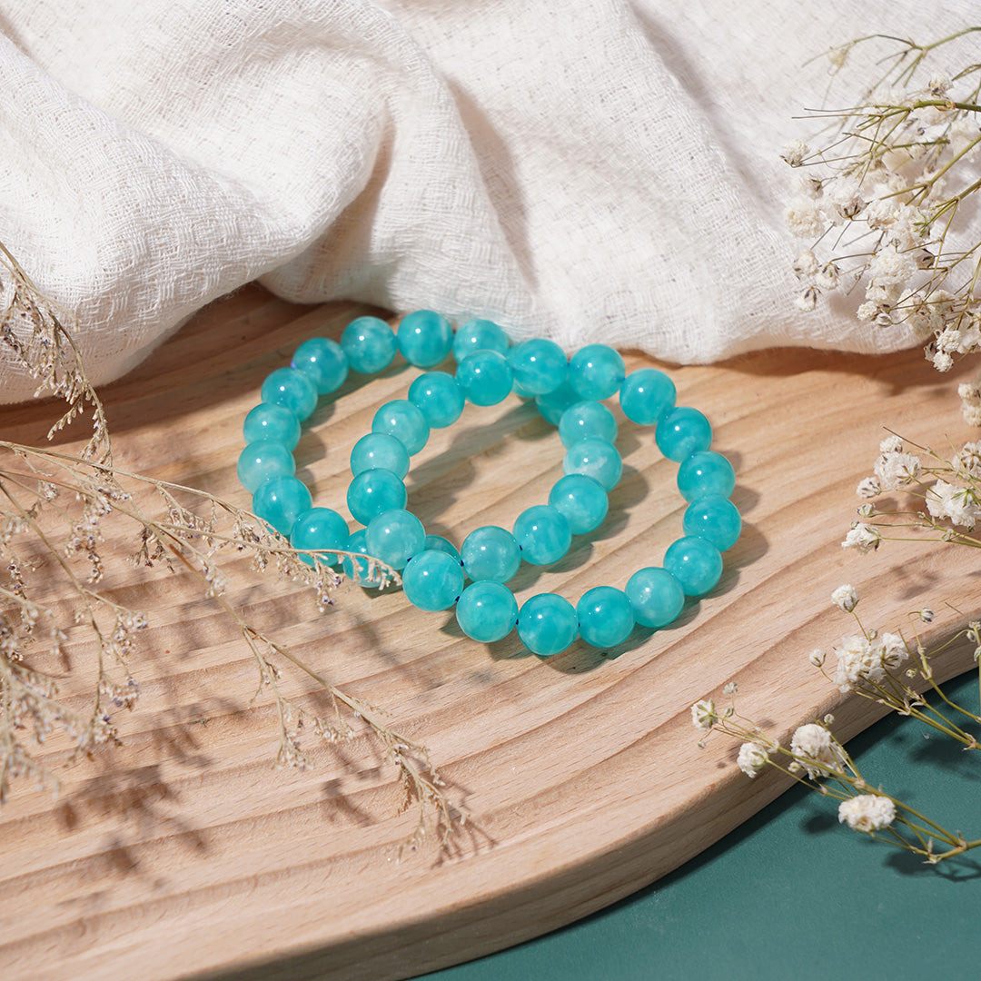 Amazonite Bracelets 9mm 10mm 11mm 12mm