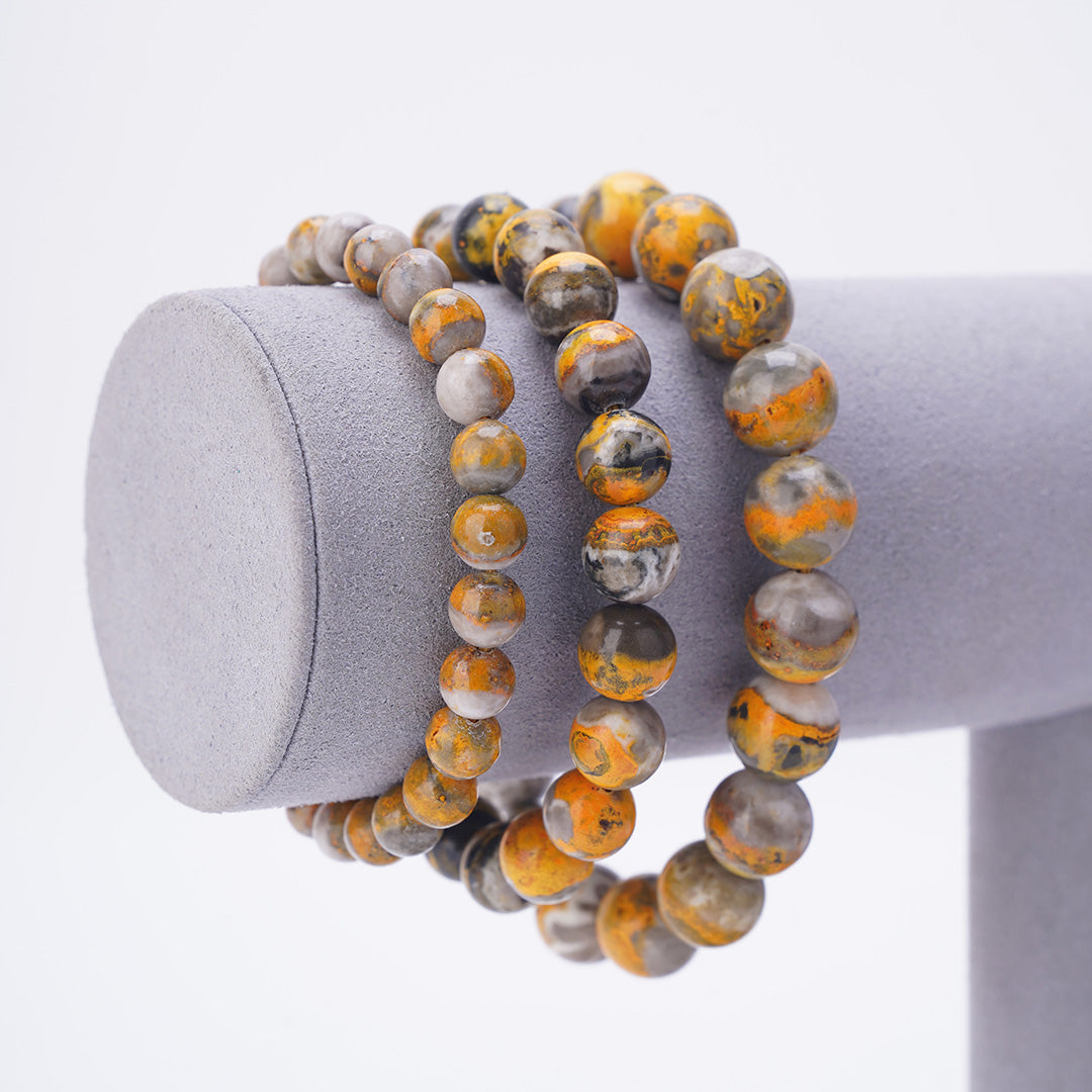Bumblebee Stone Bracelets 7mm 9mm 11mm