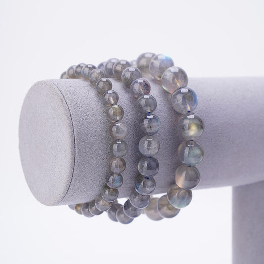 Labradorite Crystals bracelets 7mm 9mm 10mm