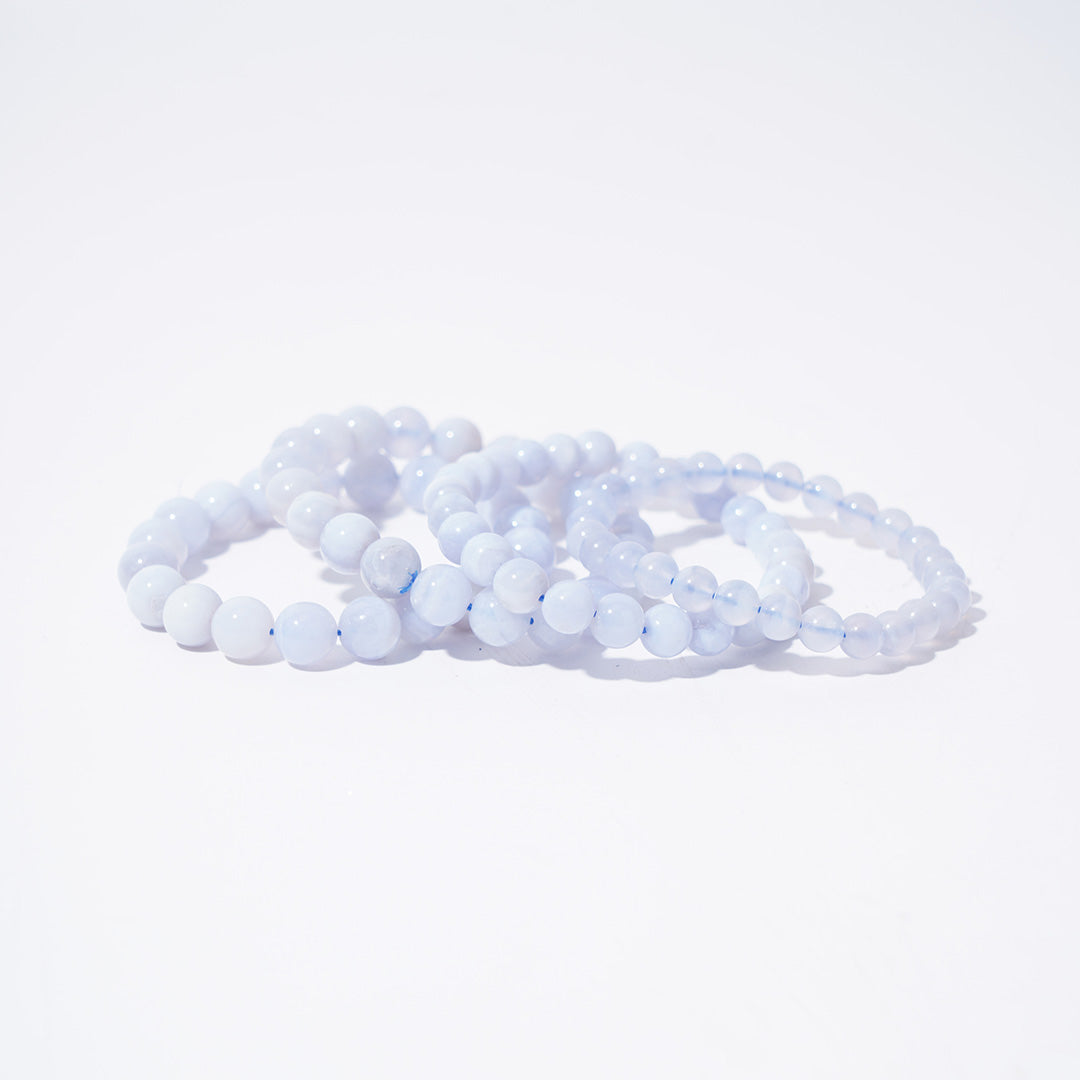 Blue Lace Agate Bracelets 7mm 9mm 11mm