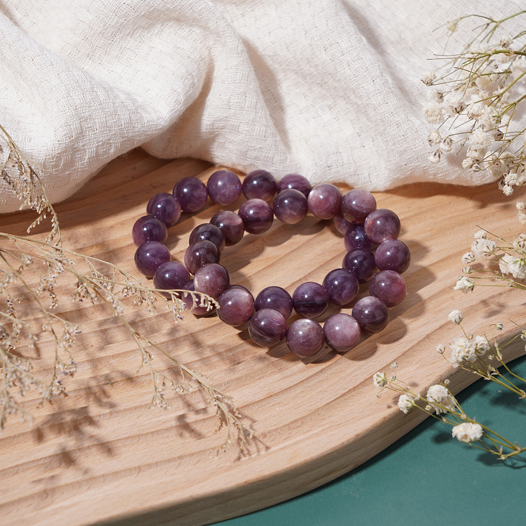 LEPIDOLITE Bracelets 8mm 10mm 12mm