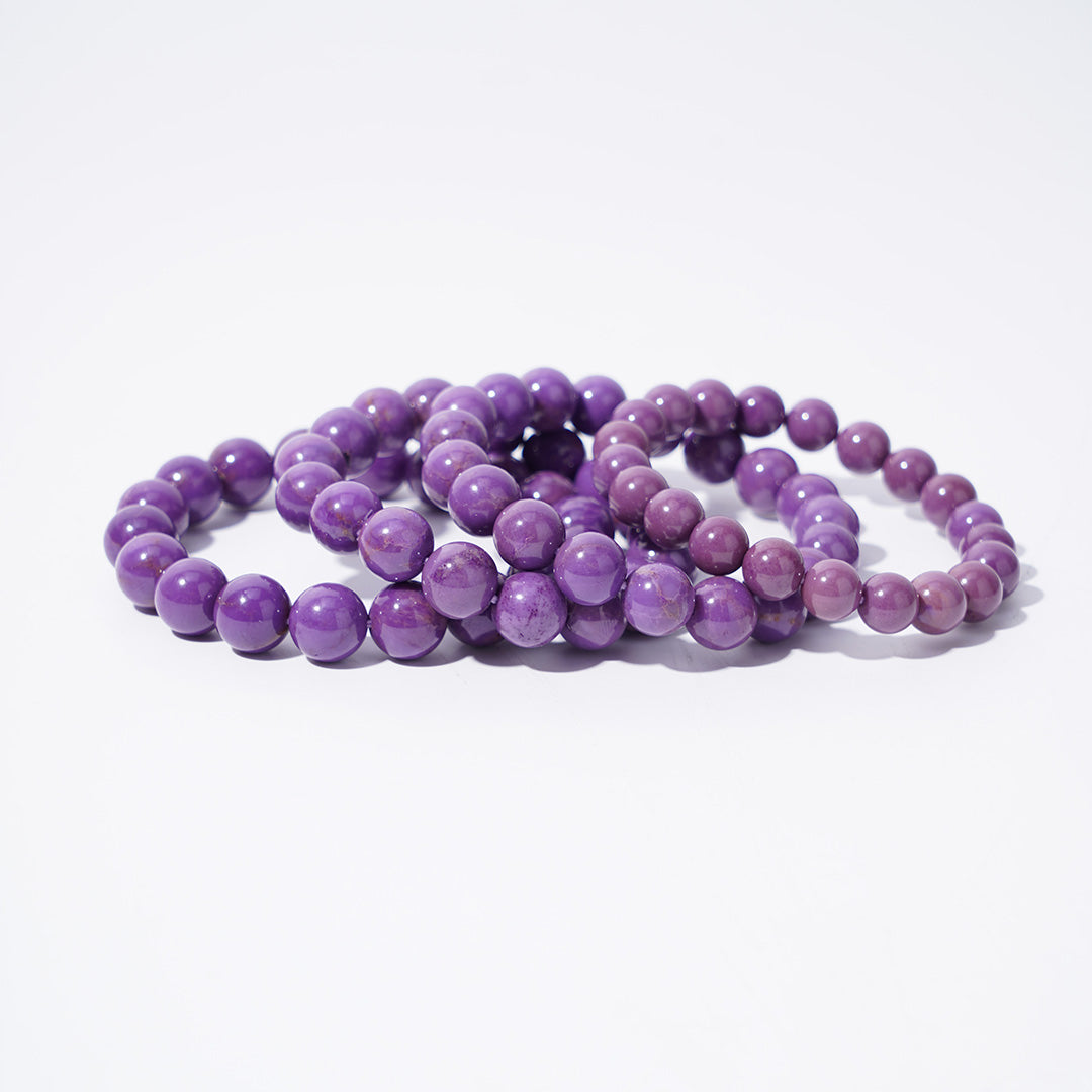 Purple Mica Bracelets 8mm 9mm 10mm