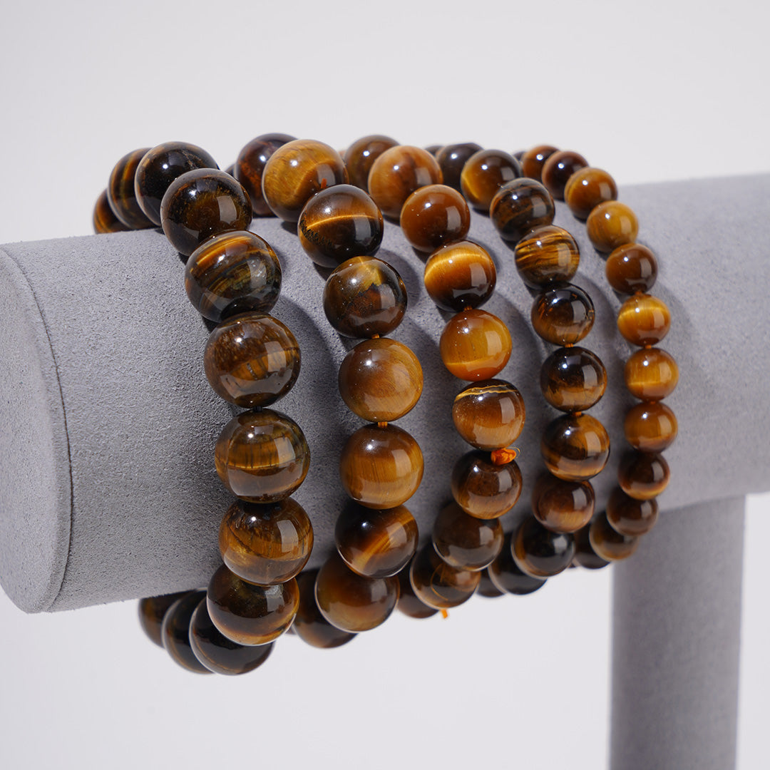 Yellow Tiger eye Bracelets 8mm 9mm 10mm 11mm